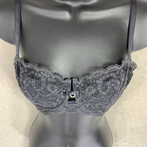 Elegant Black Lace Bra size 32E by Montelle - Picture 10 of 14